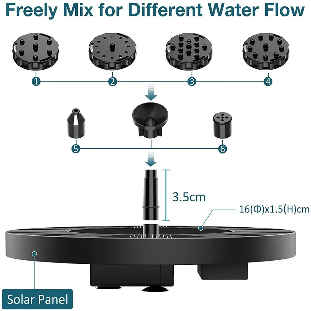 Solar Pond Fountain Pump